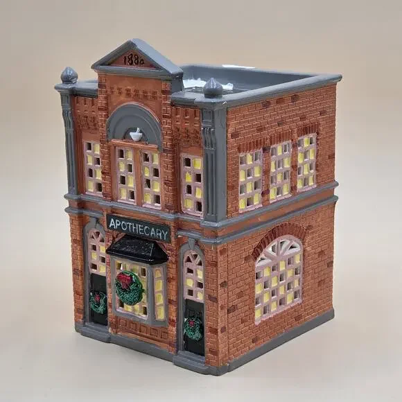 Department 56 The Original Snow Village Apothecary & Light Cord VTG 1986 5076-8 - Picture 5 of 16